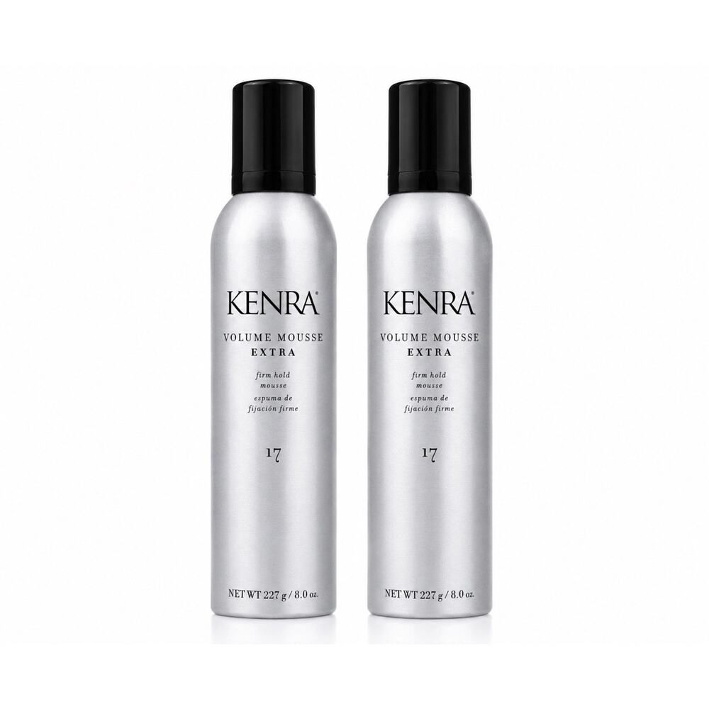 Kenra Volume Mousse Extra 17 Firm Hold Styling Foam 8.0 Fl Oz Lot of 2